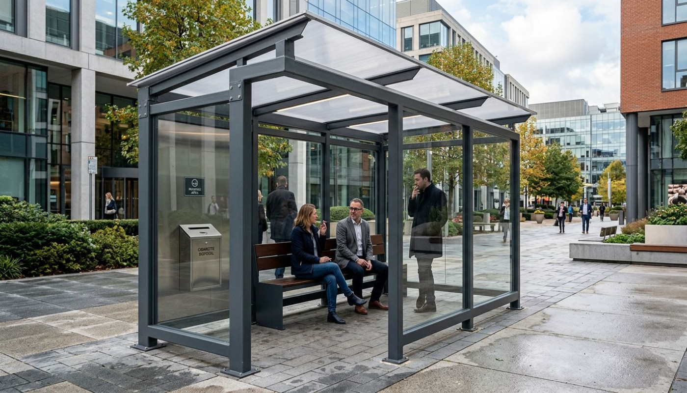 Avantages des abris métalliques pour fumeurs en entreprise ?